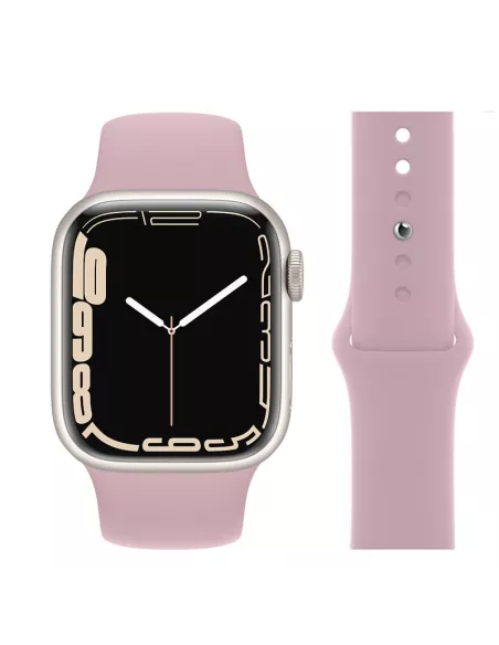 Set of 2 Apple Watch 7, 6, SE, 5, 4, 3 Sport Bands - White and R...
