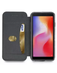 Xiaomi Redmi 6 Etui Cuir Folio CLAM | Ibroz 2