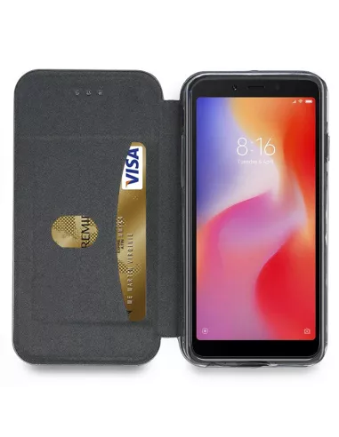 Xiaomi Redmi 6 Etui Cuir Folio CLAM | Ibroz