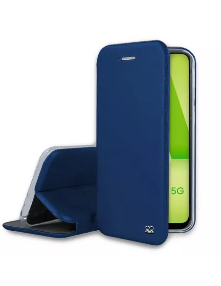 Samsung Galaxy A13 (5G) Leather Case Folio Clam - Cosmos Blue | Ibroz