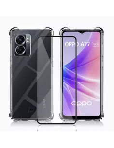 Oppo A77 Pack Coque Antichoc + Protection Ecran 9H - Transparent | ...