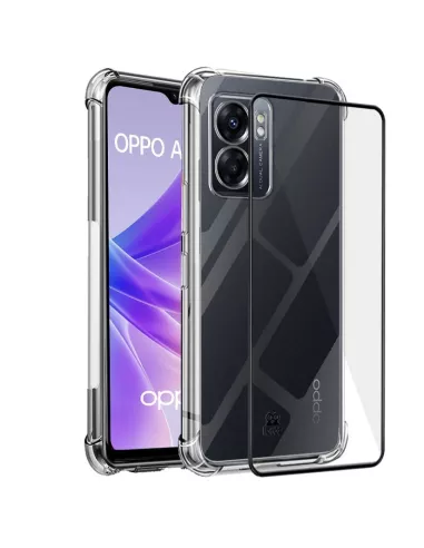 Oppo A77 Shockproof Case + 9H Screen Protector Pack - Transparent | ...