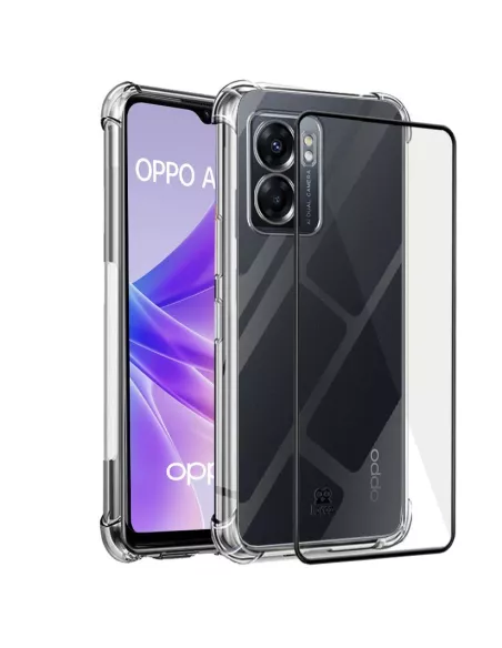 Oppo A77 Shockproof Case + 9H Screen Protector Pack - Transparent | ...