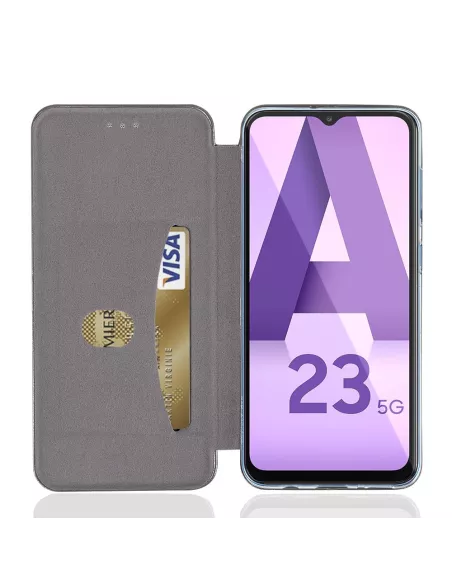 Samsung Galaxy A23 (5G) Etui Cuir Folio Clam - Bleu cosmos | Ibroz