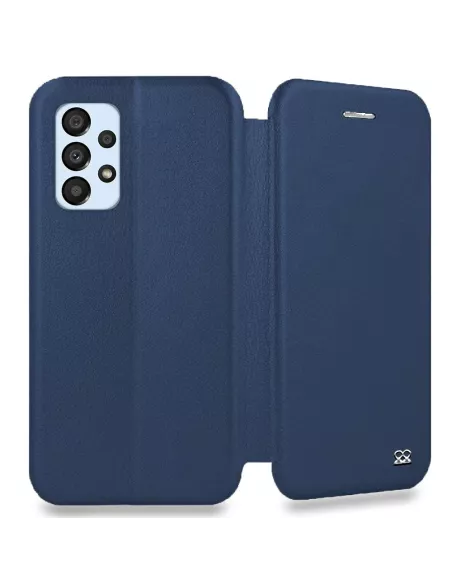 Samsung Galaxy A23 (5G) Leather Case Folio Clam - Cosmos Blue | Ibroz