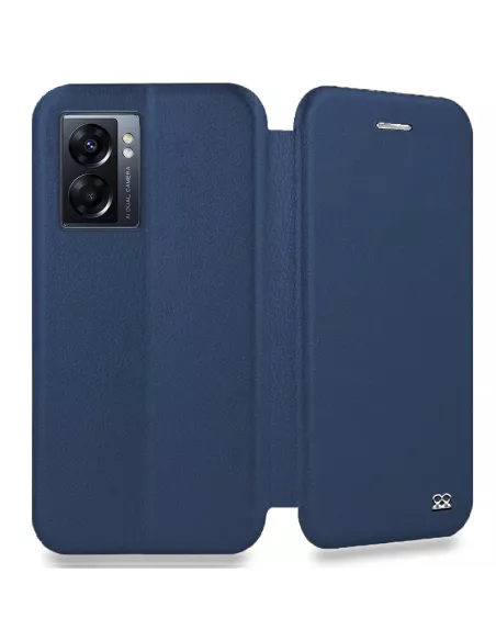 Oppo A77 (5G) Folio Clam Leather Case - Cosmos Blue | Ibroz
