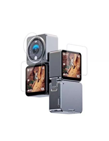 Set of 6 screen protectors 2 + 4 for lens and screen DJI Action...