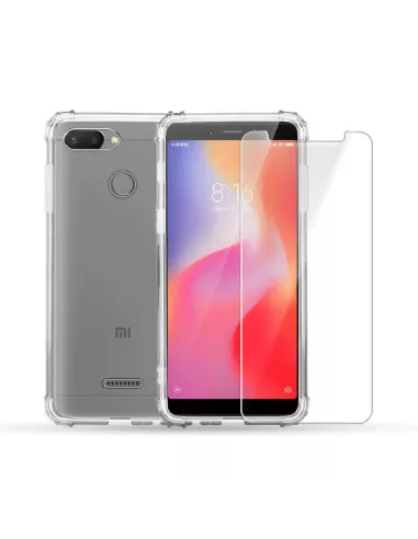 Xiaomi Redmi 6 Pack Shockproof Case + Screen Protector 9H | Ibroz