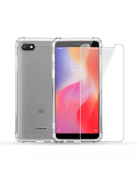Xiaomi Redmi 6A Pack Shockproof Case + Screen Protector 9H | Ibroz