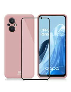 Oppo Reno 8 Lite (5G) Coque LSR Liquid Silicone + Protection écran ...