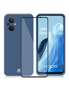 Oppo Reno 8 Lite (5G) LSR Liquid Silicone Case + Screen Protector ...