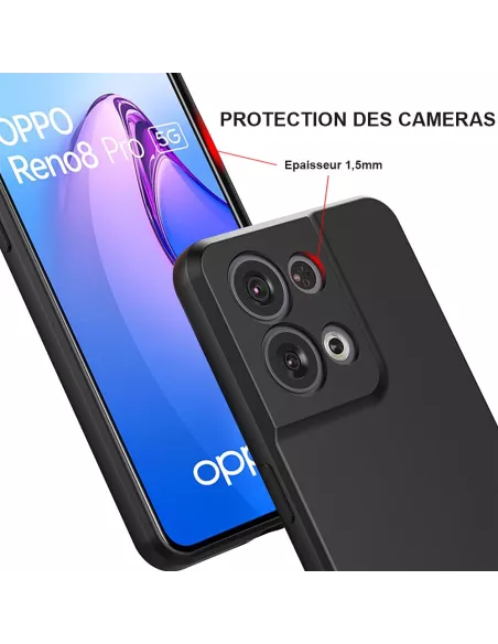 Oppo Reno 8 Pro (5G) Coque LSR Liquid Silicone + Protection écran e...