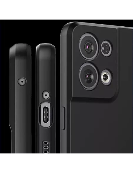 Oppo Reno 8 Pro (5G) Coque LSR Liquid Silicone + Protection écran e...