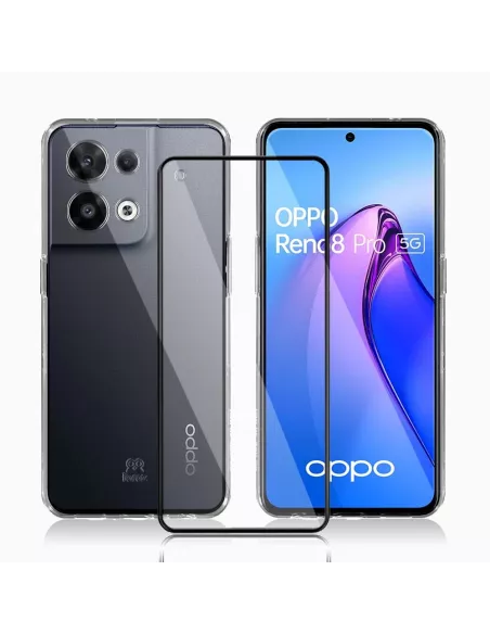 Oppo Reno 8 Pro (5G) Pack Coque Antichoc + Protection Ecran 9H - Tr...