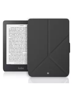 Etui cuir Origami KOBO Clara 2E (2022) - Noir | Ibroz