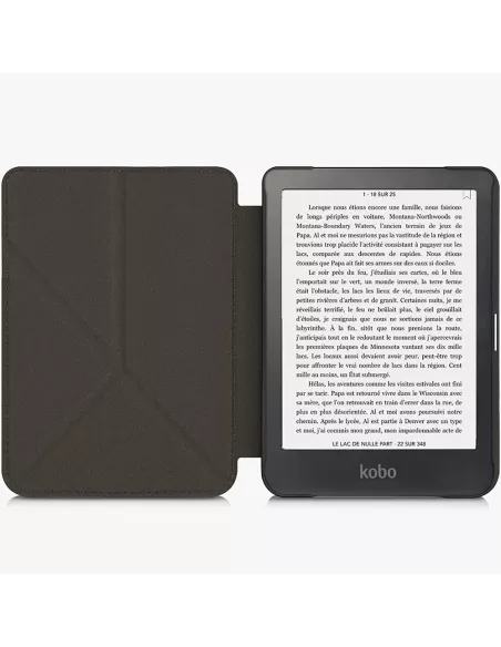 Etui cuir Origami KOBO Clara 2E (2022) - Rose Gold | Ibroz