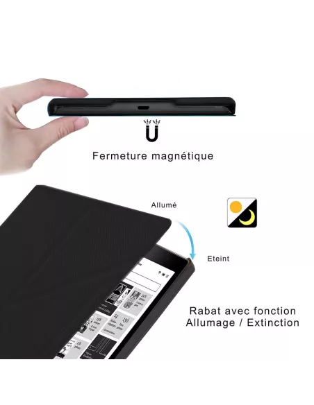 Etui cuir Origami KOBO Clara 2E (2022) - Rose Gold | Ibroz