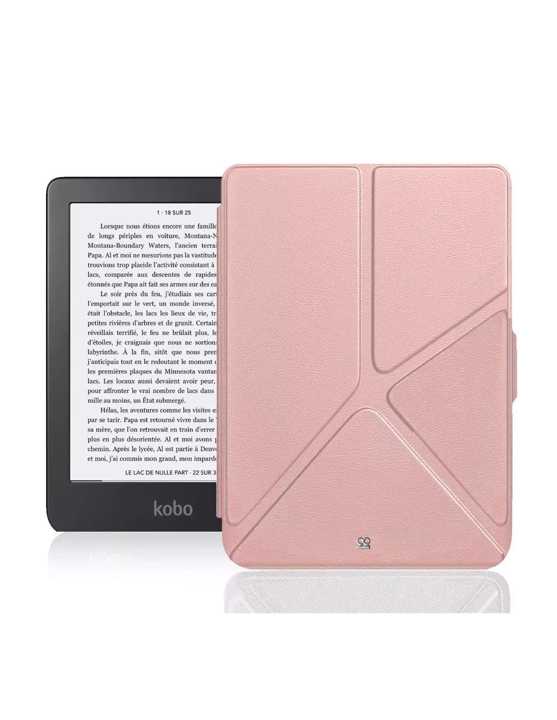 Étui Rotatif 360° Magnétique Pour Kobo Clara 2E (2022) - Support Réglable, Dos Transparent, Veille Automatique