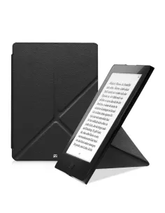 Origami Leather Case KOBO Aura H2O (2nd Edition) - Black | Ibroz