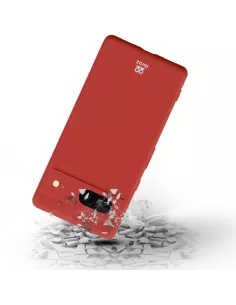 Google Pixel 7 Coque Liquid Silicone + Protection Ecran 9H - Rouge ... 2