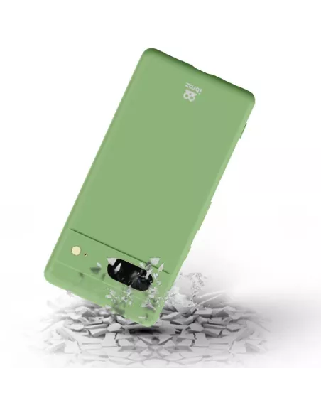 Google Pixel 7 Coque Liquid Silicone + Protection Ecran 9H - Vert S...