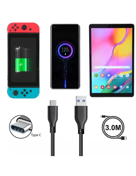 USB-C Transfer and Charge cable for Nintendo Switch/Switch OLED/Li...