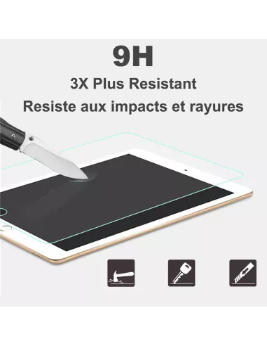 Set of 2 iPad 9,7'' (2018) tempered glass screen protectors - iPad...