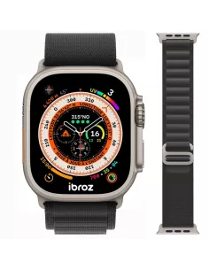 Alpine Wristband Apple Watch Ultra, 8, 7, 6, SE, 5, 4, 3 - Black | Ibroz