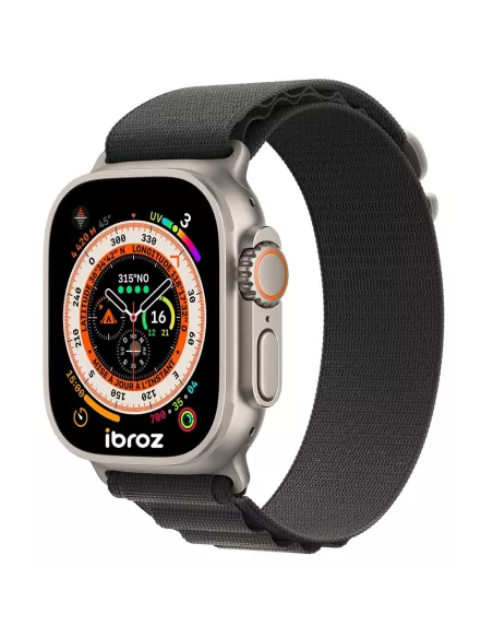 Bracelet Alpine Apple Watch Ultra, 8, 7, 6, SE, 5, 4, 3 - Noir | Ibroz
