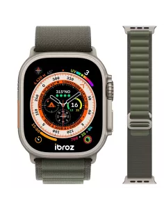 Bracelet Alpine Apple Watch Ultra, 8, 7, 6, SE, 5, 4, 3 - Vert Kaki...