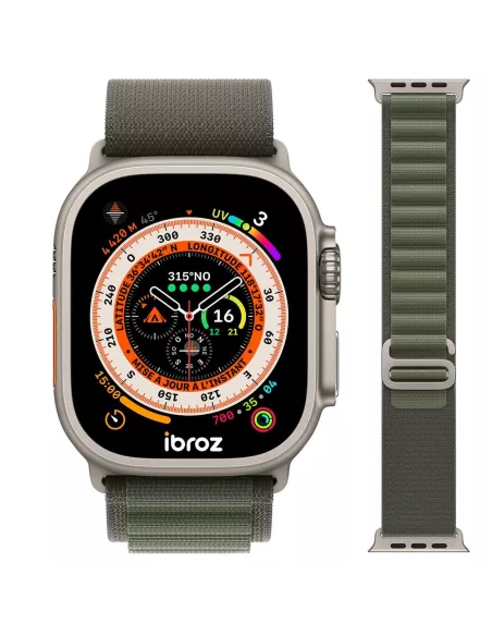 Bracelet Alpine Apple Watch Ultra, 8, 7, 6, SE, 5, 4, 3 - Vert Kaki...