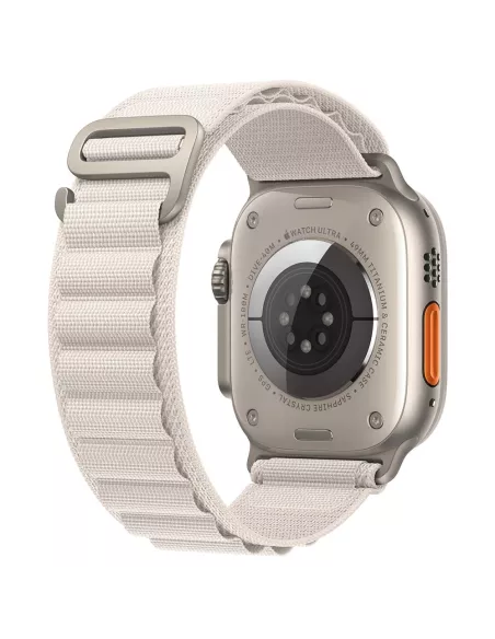 Bracelet Alpine Apple Watch Ultra, 8, 7, 6, SE, 5, 4, 3 - Blanc Ecr...