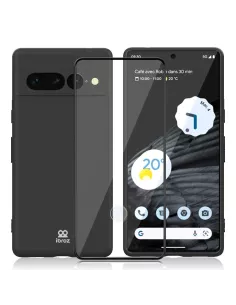 Google Pixel 7 Pro Coque Liquid Silicone + Protection Ecran 9H - No...