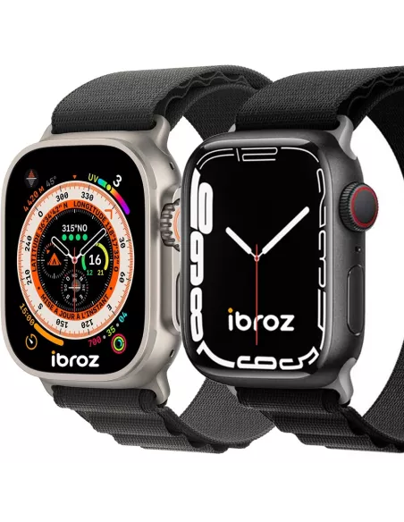 Bracelet Alpine Apple Watch Ultra, 8, 7, 6, SE, 5, 4, 3 - Noir | Ibroz