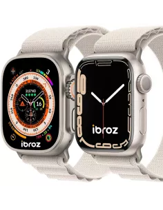 Bracelet Alpine Apple Watch Ultra, 8, 7, 6, SE, 5, 4, 3 - Blanc Ecr... 2