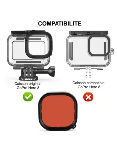 Red Filter for Original GoPro Hero 8 Dive Housing ... 2