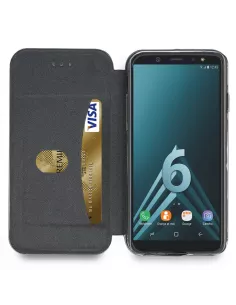 Samsung Galaxy A6 Etui Cuir Folio CLAM | Ibroz 2