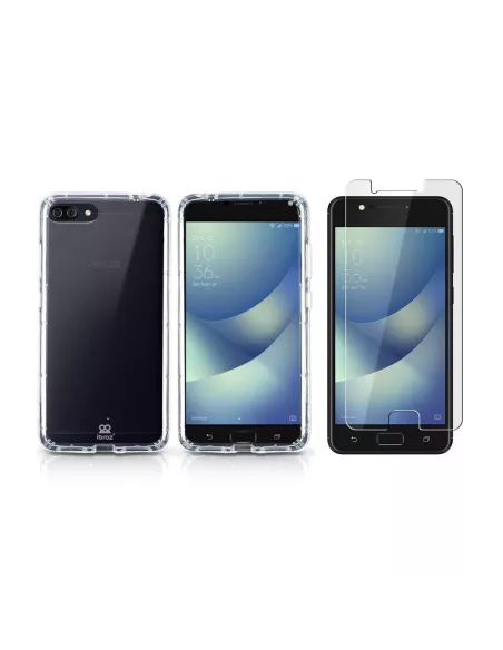 Zenfone 4 Max (ZC520KL) - Pack Shockproof case + Screen protector |...