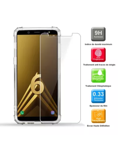 Samsung Galaxy A6 Pack Shockproof Case + Screen Protector 9H | Ibroz