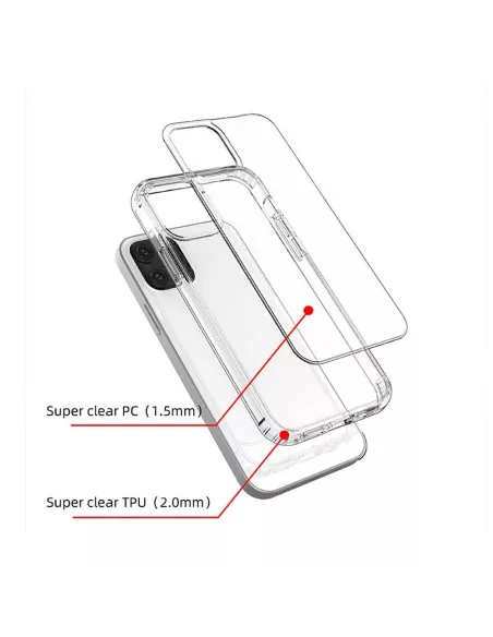 Coque Antichoc iPhone 13 Ultra Transparente + Verre Trempé 3D 9H | ...