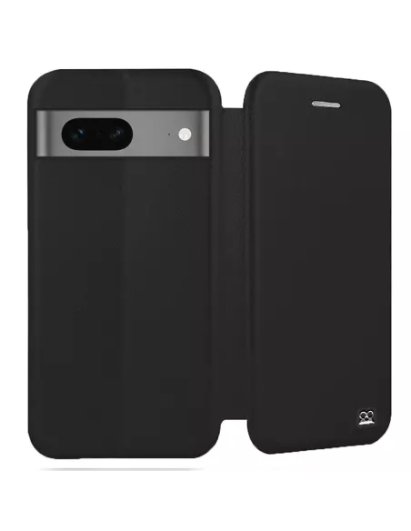 Google Pixel 7 Leather Case Folio Clam - Black | Ibroz