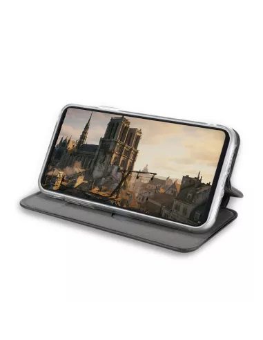 Google Pixel 7 Leather Case Folio Clam - Black | Ibroz