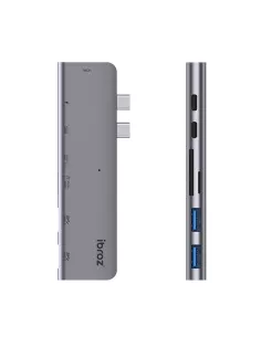 ibroz-HUB USB type-c vers HDMI 3.0, répartiteur USB pour MacBook Pro-Thunderbolt-3-Docking-double-USB