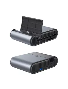 ibroz-Socle DeX Docking Station for Smartphone and Tablet + USB-C Hub 7 in 1- SD Card Reader - HDMI 4K