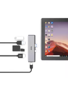 HUB USB-C 6 en 1 pour Microsoft Surface Pro 7 - USB-A 3.0 - USB-C 3... 2
