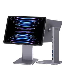 ibroz-Socle Station d'accueil Magnétique et Hub multi-ports 6 en 1 pour iPad 11, iPad 10,9 pouces