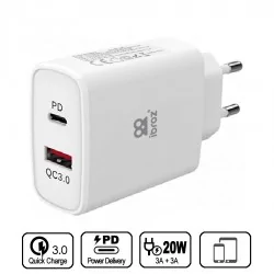 Chargeur USB 2 Ports pour Samsung, Apple, Huawei, Xiaomi, Sony