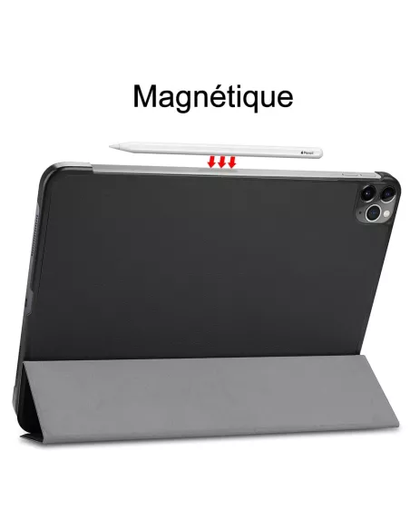 Leather Smart Folio Cover for iPad Pro 11" (1ᵉ, 2ᵉ, 3ᵉ, 4ᵉ Génér...