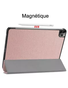 ibroz Leather Smart Folio Cover for iPad Pro 11" (1ᵉ, 2ᵉ, 3ᵉ, 4ᵉ Generation) pink gold 2