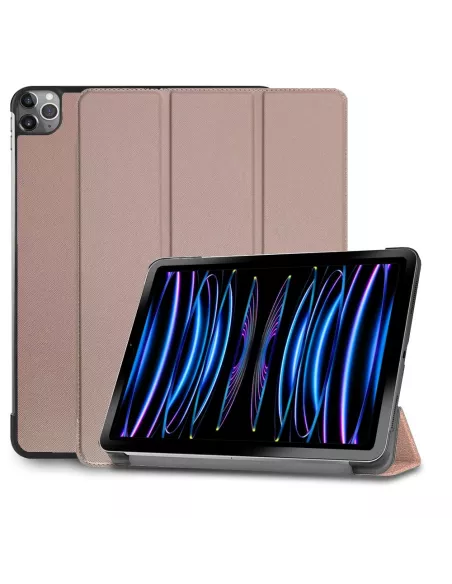 ibroz Leather Smart Folio Cover for iPad Pro 11" (1ᵉ, 2ᵉ, 3ᵉ, 4ᵉ Generation) pink gold